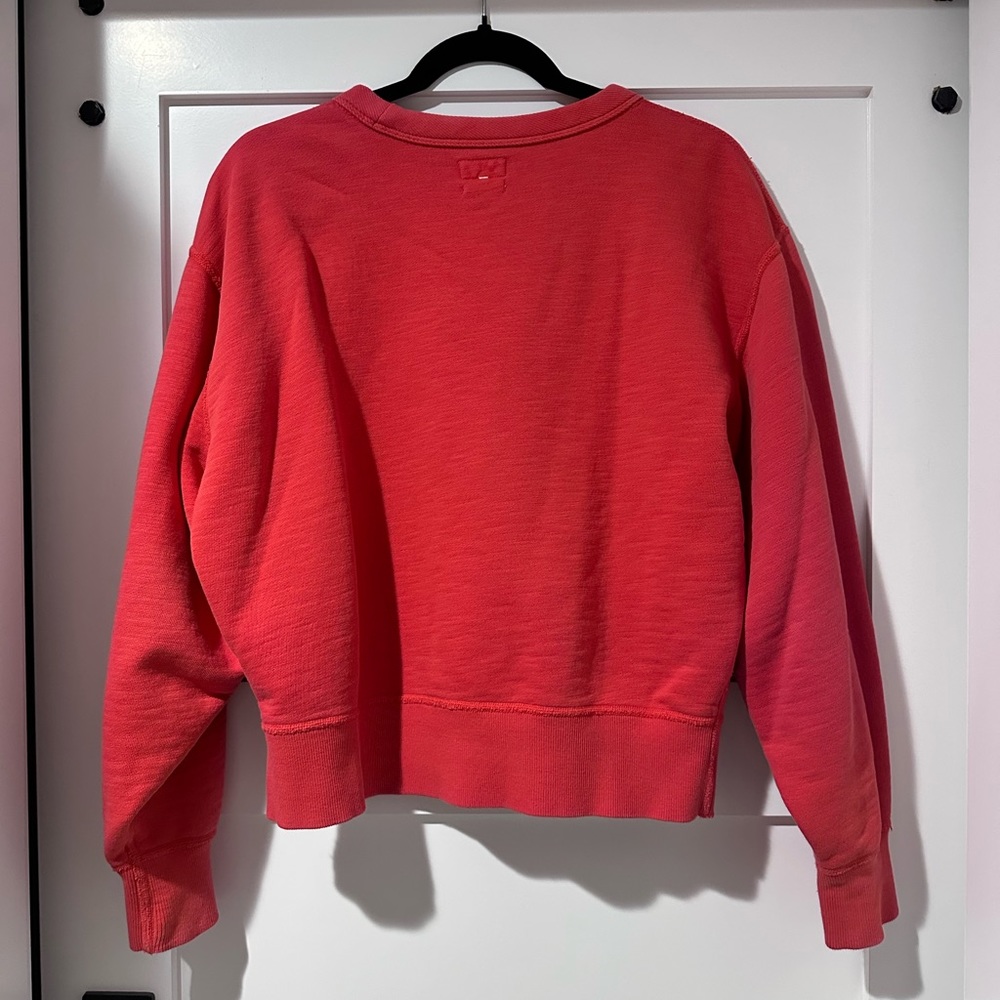 Rag N’ Bone Hello Sweatshirt In Red. Size Medium. - image 4